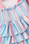 Pastel Stripe tiered bodysuit. RPG64275 SOL