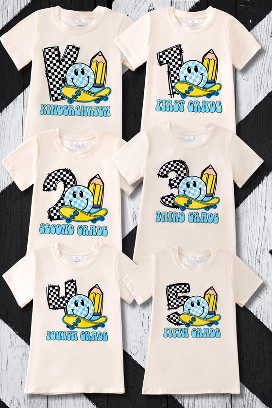 Back to school grade tee-shirt.