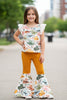 Multi-printed western tunic and matching bell bottoms. OFG51932 SOL