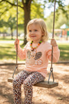 Cute turkey application girls 2 piece set. OFG51479 JEAN