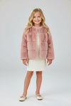 Furr puffy jacket, luxuries blush jacket. TPG40412 SOL: