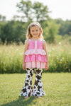 Checker & bull skull printed tunic. TPG60472 AMY