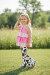 Checker & bull skull printed tunic. TPG60472 AMY
