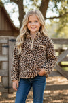 Leopard printed pullover sweater. TPG60536 SOL