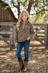 Leopard printed pullover sweater. TPG60536 SOL