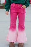 Tie dye fuchsia bell bottoms. PNG50023 SOL