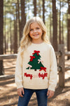 Marry & Bright Christmas tree knit sweater. TPG60736 AMY