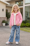 LT. Pink animal printed girls cozy jacket. TPG60778 AMY