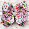 6.5"wide Gr*nch printed double layer hair bows. 4PCS/$10.00 BW-DSG-04