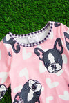 🔶PUPPY PRINTED ON PINK DRESS WITH SIDE POCKETS. DRG051523004-JEANN
