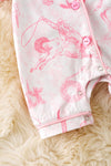 Cow skull, horse rider western printed baby pajamas. RPG50982 JEAN