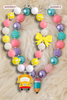 Back to school bubble necklace with pendant. 3pcs/$15.00
