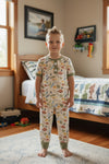 Fishing printed boys pajamas. BSPO0425-3AMY