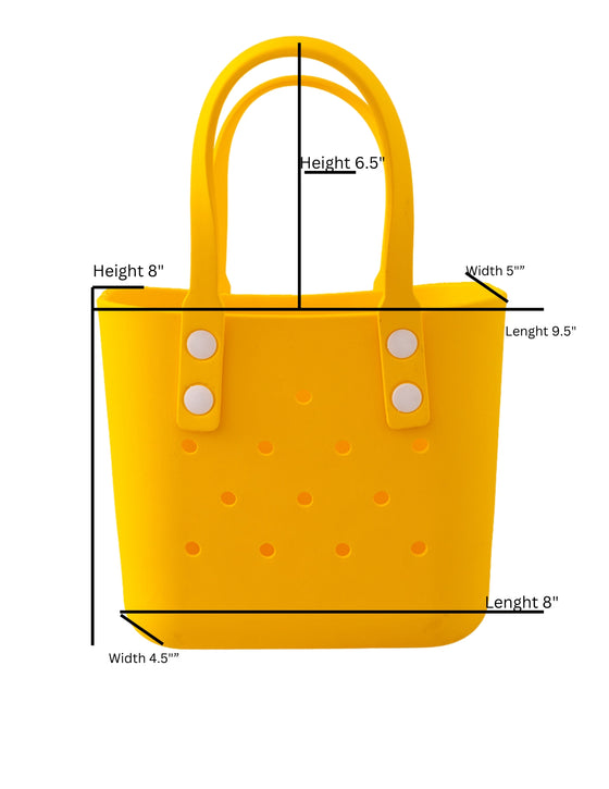 (Girls Beach bag) Cute rubber made tote/beach bags! Available in 8 colors.