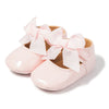 Lt.Pink with front bow infant shoes. HMZ1615P