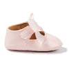 Lt.Pink with front bow infant shoes. HMZ1615P