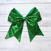 Sequins cheer hair bows w/alligator clip. (6pcs/$10.50) CHEERBOW-2023-B