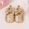 Metallic Gold infant shoes with velcro. HMZ161G