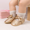 Metallic Gold infant shoes with velcro. HMZ161G