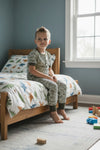 Gone Fishing printed pajamas. BSPO0425-4-JEAN