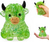Cute glittery squishy highland cow-Sensory toy.
