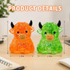 Cute glittery squishy highland cow-Sensory toy.