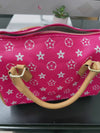 Hot pink Cylinder crossbody girls purse. BBG60014 S