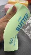 5 oz -5 inch long, Colorful salter butter squishy toy.