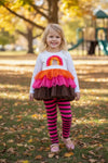 Thanksgiving ruffle tunic and cute leggings. CXCKTZ-210-121190 SOL