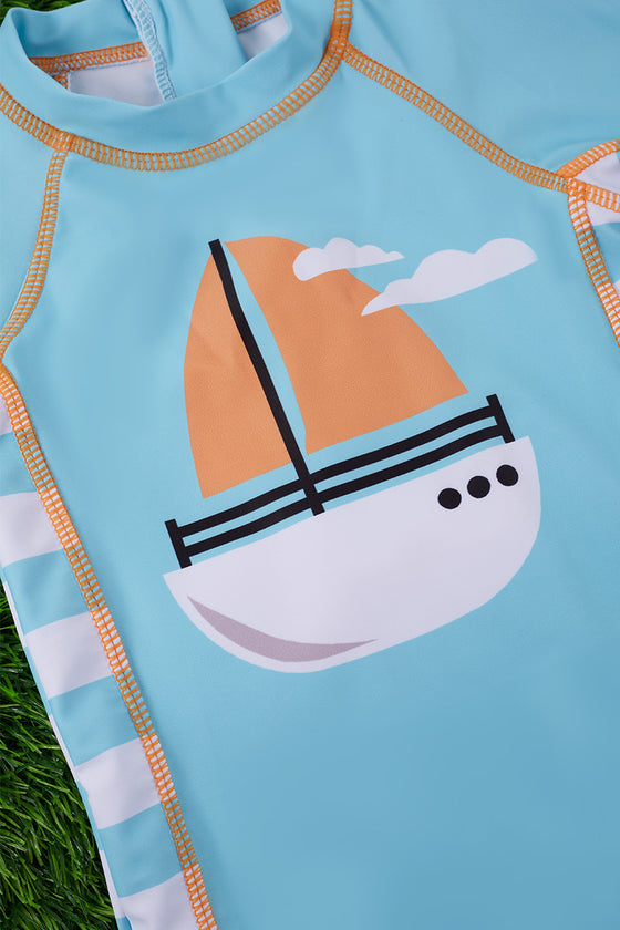 SAILBOAT / SUMMER SWIMSUIT. SWB251723008-AMMY