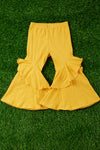 YELLOW RUFFLE / FLARE BELL BOTTOMS. PNG513002-AMY