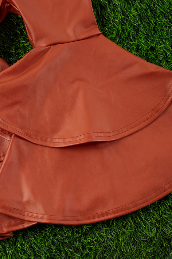 RUST LEATHER DOUBLE LAYER BOTTOMS. PNG65153007-LOI