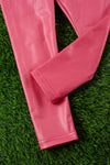 HOT PINK FAUX LEATHER LEGGINGS. PNG65153012-WEN