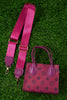 MAGENTA  STAR PRINTED PURSE.  BBG25113059