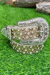 LT.GOLD RHINESTONE & GLITTERY BELTS FOR KIDS.  BELT-2021-D