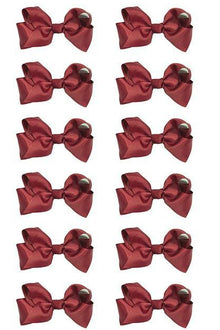  BURGUNDY BOWS 5.5IN WIDE 12PCS/$6.50  BW-277-5