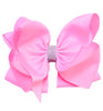 TULIP 6.5" WIDE DOUBLE LAYER HAIR BOW. 5PCS/$10.00  BW-148-S