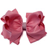 FANTASY ROSE 6.5" WIDE HAIR BOWS. 5PCS/$10.00 DOUBLE LAYER. BW-152-S