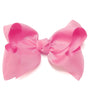 GERANIUM PINK 7.5" WIDE HAIR  BOWS.  12PCS/$18.00 BW-155-P