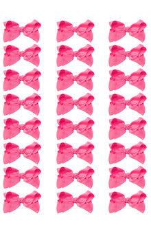  HOT PINK 4IN WIDE BOWS 24PCS/$7.50 BW-156-4