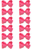 HOT PINK 5.5"INCH HAIR BOWS. 12PCS/$6.50 BW-156-5