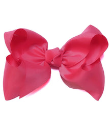  CAMELLIA ROSE 7.5" WIDE HAIR BOW. 12PCS / $18.00   BW-157-P