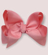 DUSTY ROSE 7.5" WIDE HAIR BOWS. 12PCS/$18.00 BW-160-P
