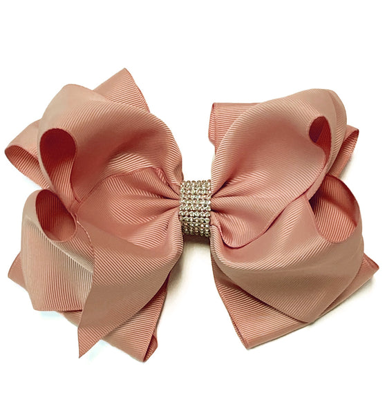SWEET NECTAR 6.5" WIDE HAIR BOWS. 5PCS/$10.00 DOUBLE LAYER. BW-161-S