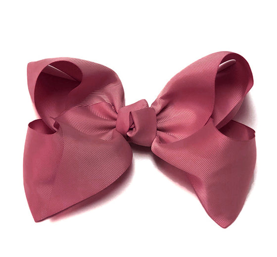 VICTORIAN ROSE 7.5" WIDE HAIR BOW. 12PCS/$18.00 BW-174-P