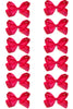 SHOCKING PINK 5.5"WIDE HAIR BOWS. 12PCS/$6.50 BW-175-5