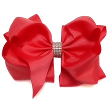  LA ROSA RHINESTONE HAIR BOW 6.5" WIDE 5PCS/$10.00 BW-198-S