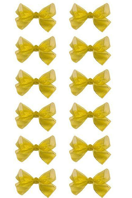 GOLD BOWS 5.5IN WIDE 12PCS/$6.50 BW-2018-5