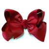 SCARLET 7.5" WIDE HAIR BOWS 12PCS/$18.00   BW-260-P