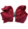 SCARLET RHINESTONE HAIR BOW 6.5" WIDE 5PCS/$10.00 BW-260-S